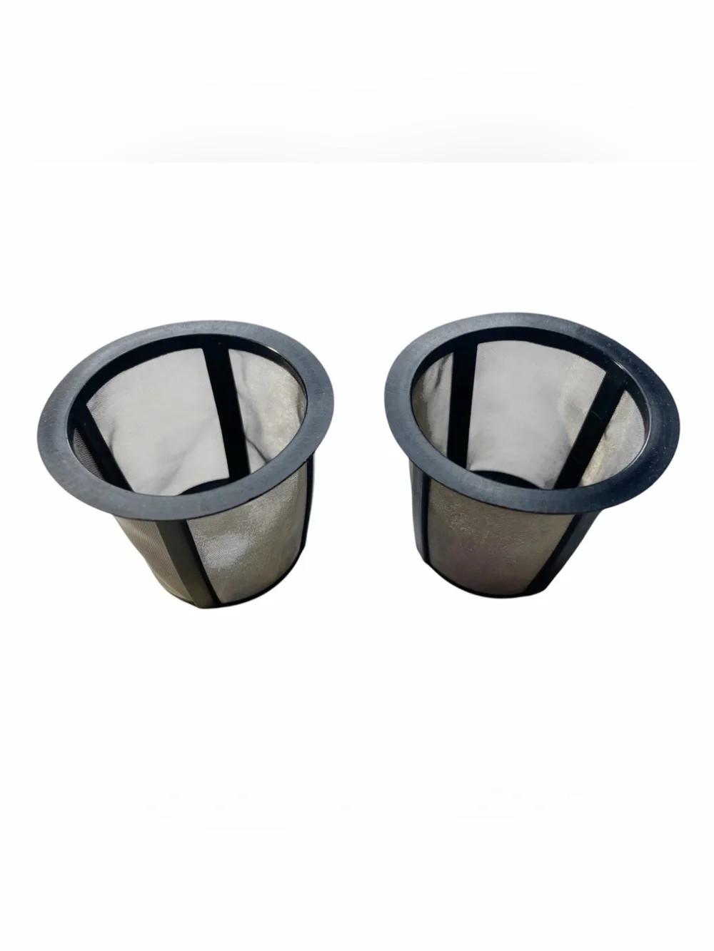 Two (2) Keurig K Cup Resusable Coffee Pods Mesh and Plastic Holds Ground Beans